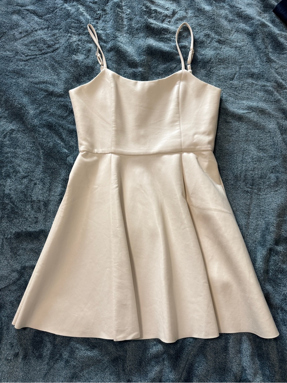 Fate Cream Strapless Fit-and-Flare Dress